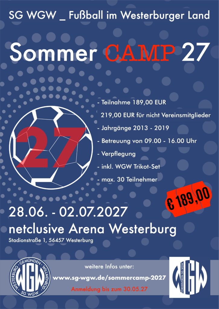Flyer: Sommerferiencamp 2027