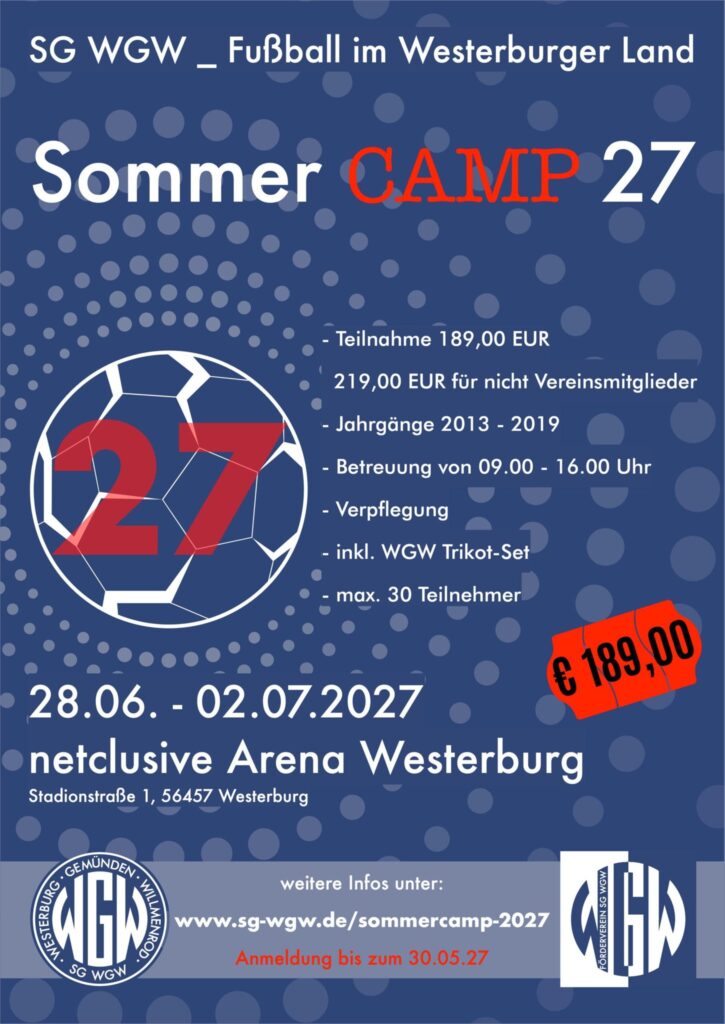 Sommerferiencamp 2027: Jetzt anmelden!